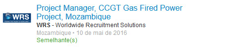 Emprego da WRS Moçambique